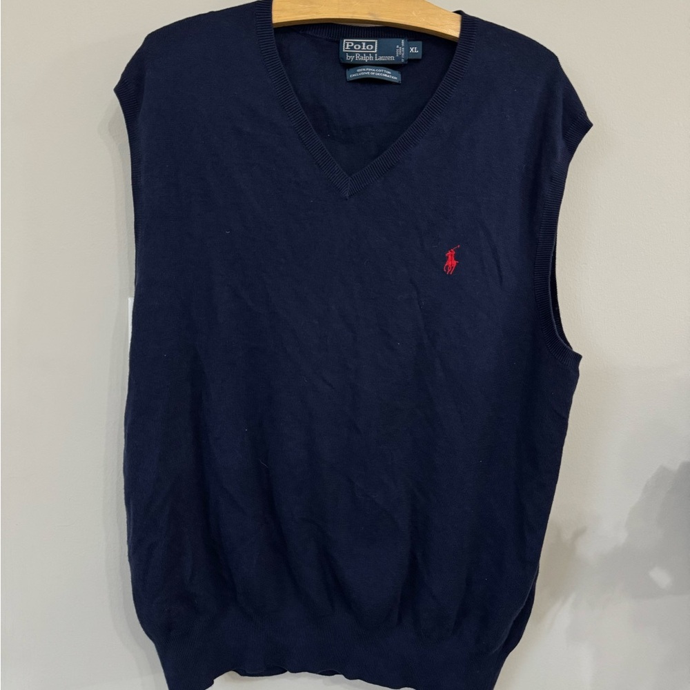 Polo Ralph Lauren Men’s Pima Cotton V-Neck Sweater Vest
